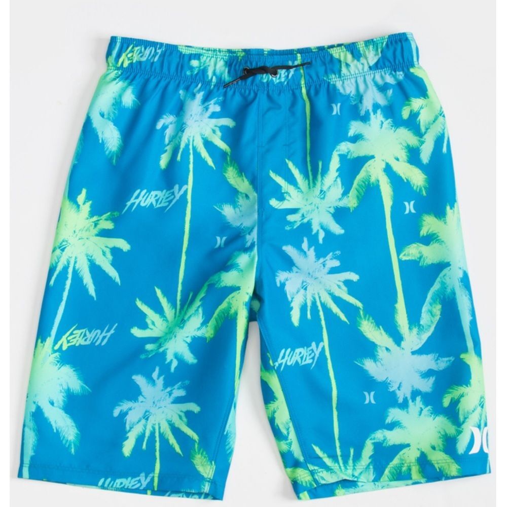 HURLEY Palms‎ Boys Board-shorts Swim Size 6 Electric Blue Size 6 New